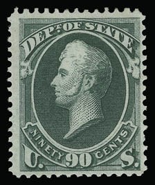Sale 930, Lot 2819, Officials, 90c State (O67) Sale 930, Lot 2819, Officials