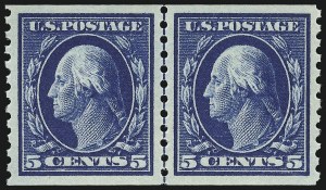 Sale 932, Lot 153, 1914 Coil Issue (Scott 441 to 447)