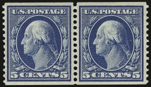 Sale 932, Lot 34, 1908-10 Coil Issue (Scott 348 to 356)