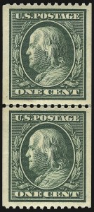 Sale 932, Lot 57, 1910-11 Coil Issue (Scott 385 to 389)