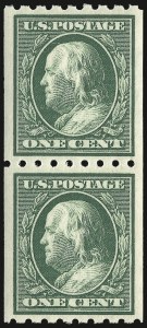 Sale 932, Lot 71, 1910-13 Coil Issue (Scott 390 to 396)