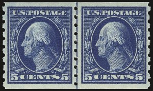 Sale 932, Lot 88, 1910-13 Coil Issue (Scott 390 to 396)
