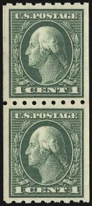 Sale 932, Lot 95, 1912 Coil Issue (Scott 410 to 413)