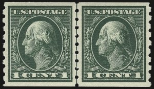 Sale 932, Lot 99, 1912 Coil Issue (Scott 410 to 413)