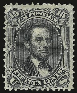 Sale 938, Lot 1159, 1867-68 Grilled Issue, 15c Black, F. Grill (98) Sale 938, Lot 1159, 1867-68 Grilled Issue