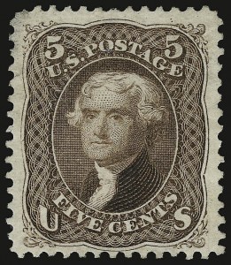 Sale 938, Lot 1169, 1875 Re-Issue of 1861-66 Issue