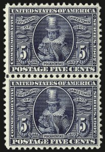 Sale 938, Lot 1533, Louisiana Purchase, Jamestown Issues, 5c Jamestown (330) Sale 938, Lot 1533, Louisiana Purchase, Jamestown Issues