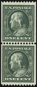 Sale 938, Lot 1544, 1908-09 Washington-Franklin Issues (Scott 331 thru 356)
