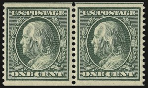 Sale 938, Lot 1552, 1908-09 Washington-Franklin Issues (Scott 331 thru 356)