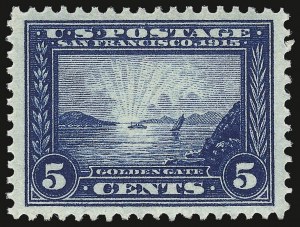 Sale 938, Lot 1590, 1913-15 Panama-Pacific Issue (Scott 397 thru 404)