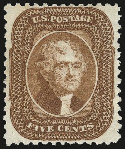 Sale 941, Lot 1029, 1875 Reprint of 1857-60 Issue