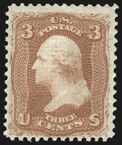 Sale 941, Lot 1050, 1868 Grilled Issue