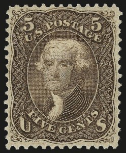 Sale 941, Lot 1051, 1868 Grilled Issue