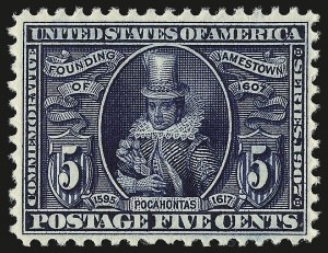 Sale 941, Lot 1227, Louisiana Purchase, Jamestown Issues