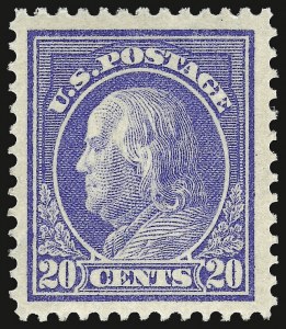 Sale 946, Lot 1024, 1912-14 Washington-Franklin Issue (Scott 405-423)