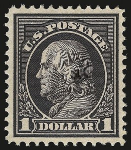 Sale 946, Lot 1034, 1912-14 Washington-Franklin Issue (Scott 405-423)