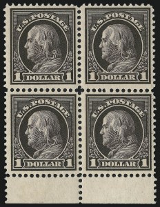 Sale 946, Lot 1035, 1912-14 Washington-Franklin Issue (Scott 405-423)