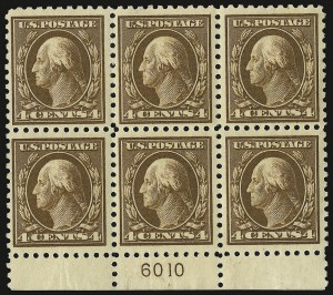Sale 946, Lot 1037, 1913-15 Washington-Franklin Issues (Scott 424-461)