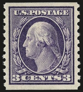 Sale 946, Lot 1054, 1913-15 Washington-Franklin Issues (Scott 424-461)