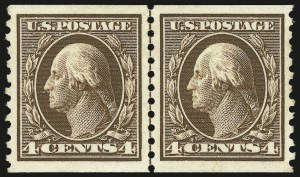 Sale 946, Lot 1056, 1913-15 Washington-Franklin Issues (Scott 424-461)