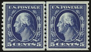 Sale 946, Lot 1060, 1913-15 Washington-Franklin Issues (Scott 424-461)