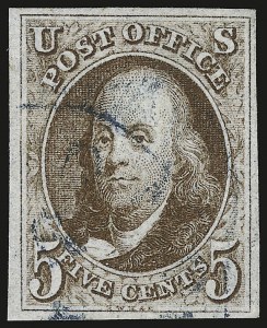 Sale 946, Lot 137, 1847 Issue (Scott 1-2)