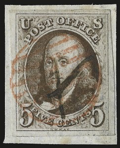 Sale 946, Lot 143, 1847 Issue (Scott 1-2)