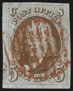 Sale 946, Lot 150, 1847 Issue (Scott 1-2)