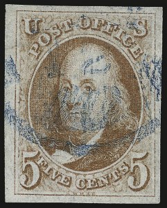 Sale 946, Lot 151, 1847 Issue (Scott 1-2)
