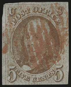 Sale 946, Lot 152, 1847 Issue (Scott 1-2)