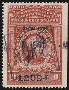 Sale 946, Lot 1549, Revenues
