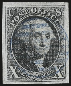 Sale 946, Lot 156, 1847 Issue (Scott 1-2)