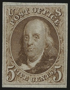 Sale 946, Lot 166, 1875 Reproduction of 1847 Issue (Scott 3-4), 5c Red Brown, Reproduction (3) Sale 946, Lot 166, 1875 Reproduction of 1847 Issue (Scott 3-4)