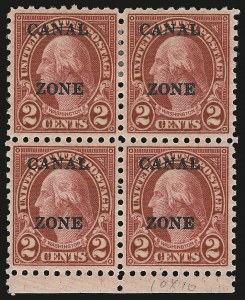 Sale 946, Lot 1677, Canal Zone