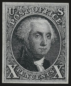 Sale 946, Lot 170, 1875 Reproduction of 1847 Issue (Scott 3-4)