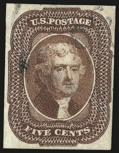 Sale 946, Lot 215, 1851-56 Issue (Scott 5-17)