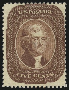 Sale 946, Lot 264, 1857-60 Issue (Scott 18-39)