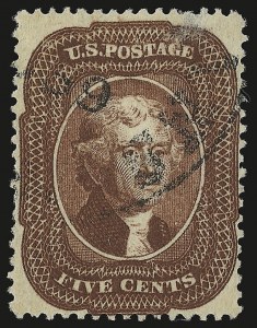 Sale 946, Lot 267, 1857-60 Issue (Scott 18-39)