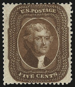 Sale 946, Lot 273, 1857-60 Issue (Scott 18-39)