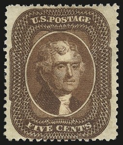 Sale 946, Lot 274, 1857-60 Issue (Scott 18-39)