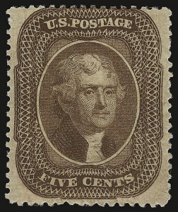 Sale 946, Lot 277, 1857-60 Issue (Scott 18-39)