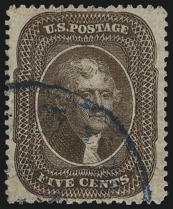 Sale 946, Lot 279, 1857-60 Issue (Scott 18-39)
