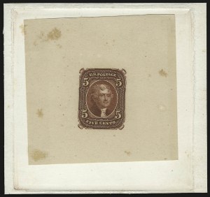 Sale 946, Lot 30, Essays, Proofs and Specimens