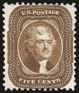 Sale 946, Lot 315, 1875 Reprint of 1857-60 Issue (Scott 40-47)