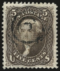 Sale 946, Lot 409, 1867-68 Grilled Issue (Scott 79-101)