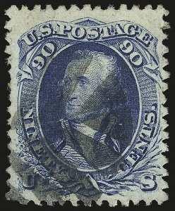 Sale 946, Lot 422, 1867-68 Grilled Issue (Scott 79-101)