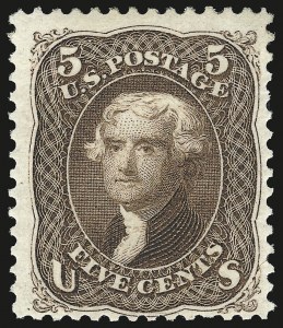 Sale 946, Lot 431, 1875 Re-Issue of 1861-66 Issue (Scott 102-111)