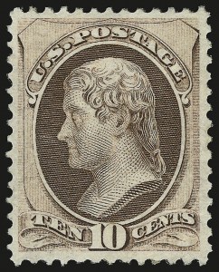 Sale 946, Lot 553, 1870-71 National Bank Note Co. Ungrilled Issue (Scott 145-155)