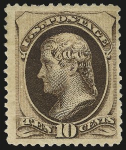 Sale 946, Lot 587, 1879 American Bank Note Co. Issue (Scott 182-191)