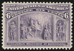 Sale 946, Lot 663, 1893 Columbian Issue (Scott 230-245)